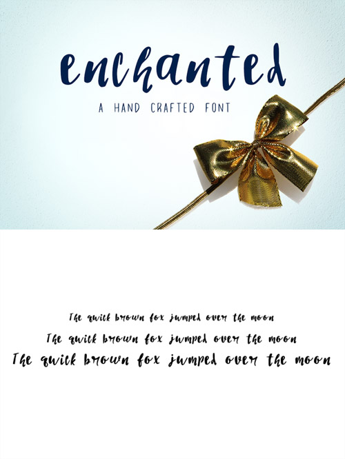 Enchanted - A Brush Script Font 7