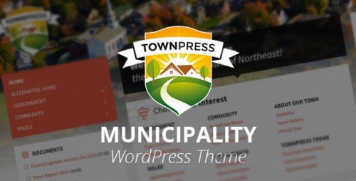 Nulled TownPress v1.1.9 - Municipality WordPress Theme pic