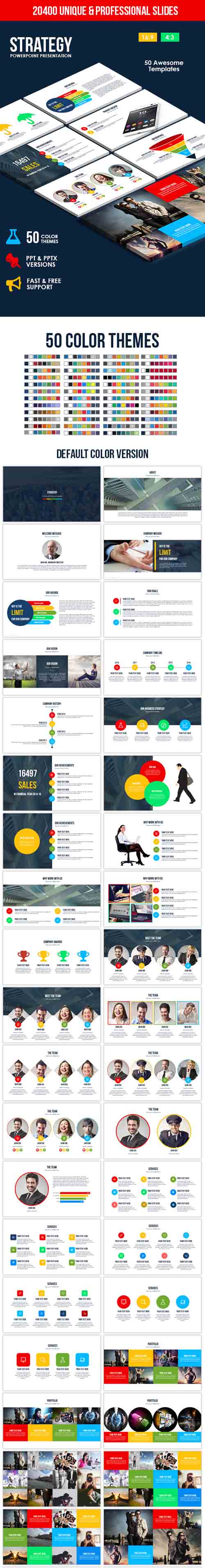 Strategy PowerPoint Template 13591744