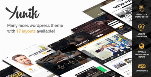Nulled Yunik v1.3 - Ultimate Multi-Concept WordPress Theme product graphic