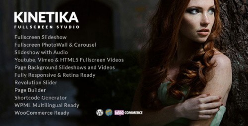 Kinetika v1.9.3 - Fullscreen Photography Theme Product visual