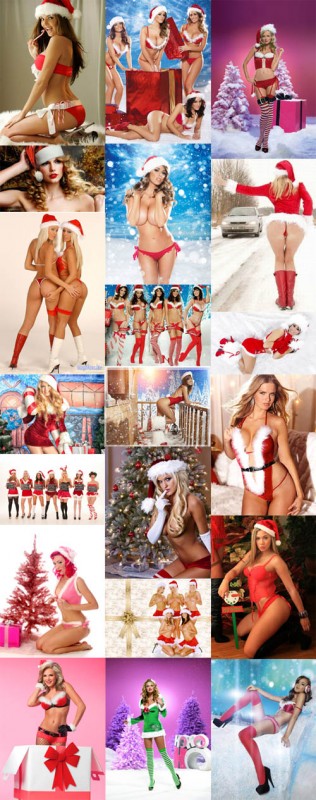 Hot and Sexy Christmas Girls 