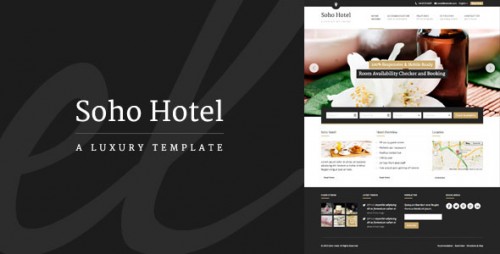 Nulled Soho Hotel v1.9.7 - Responsive Hotel Booking WP Theme cover