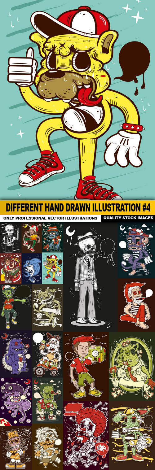 Different Hand Drawn Illustration #4 - 21 Vector