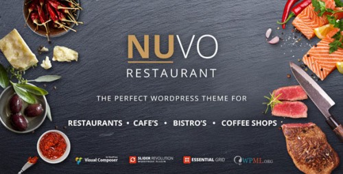 Nulled NUVO v5.5.6 - Restaurant, Cafe & Bistro WordPress Theme snapshot