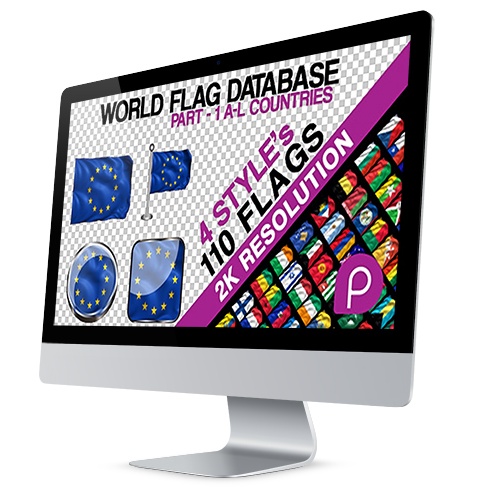 2K World Flag Database Part-1 - Project for After Effects (Videohive)