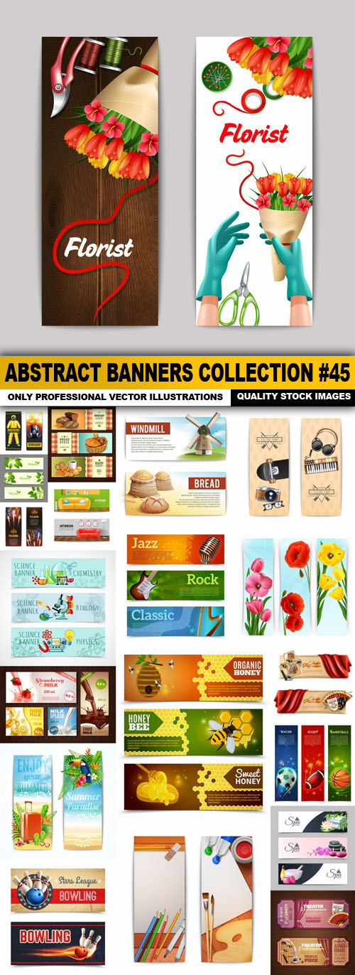Abstract Banners Collection #45 - 20 Vectors