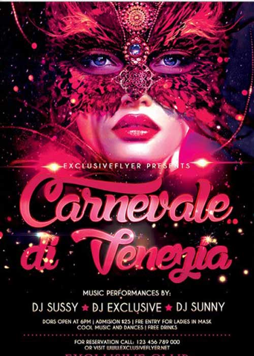 Carnival V1 Premium Flyer Template + Facebook Cover
