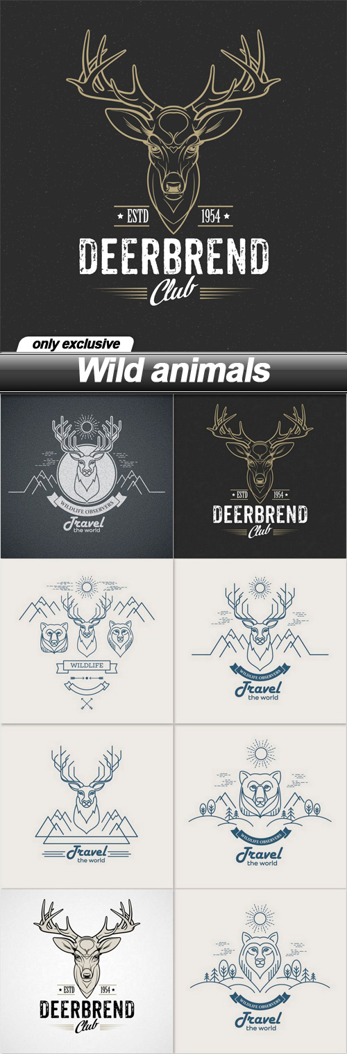 Wild animals - 8 EPS