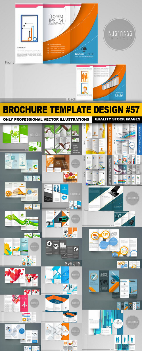Brochure Template Design #57 - 25 Vector