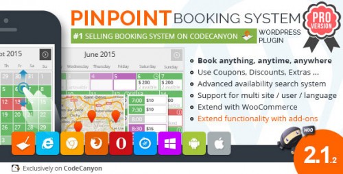 [GET] Nulled Pinpoint Booking System PRO v2.1.2 - WordPress Plugin product photo