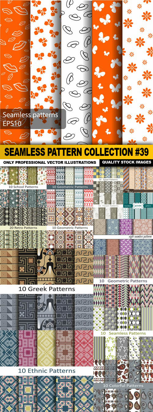 Seamless Pattern Collection #39 - 15 Vector