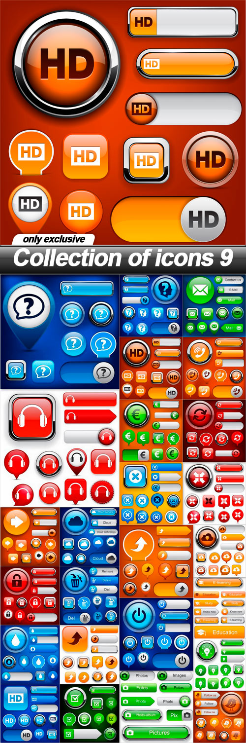Collection of icons 9 - 25 EPS