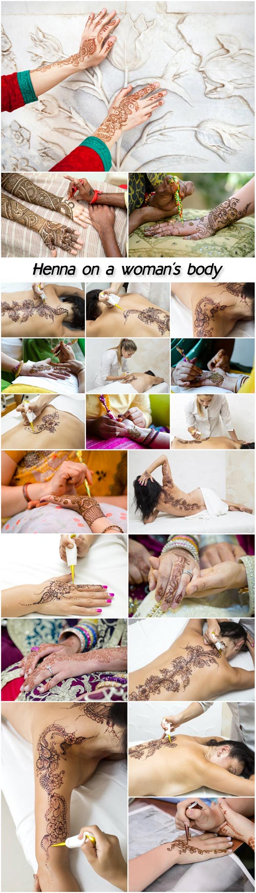 Henna on a woman's body