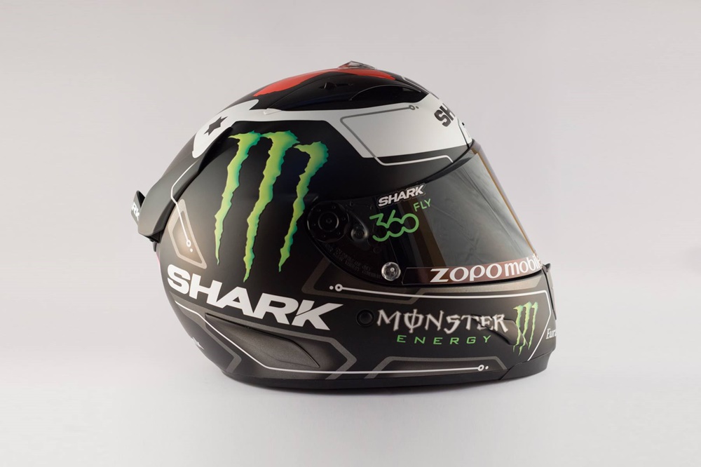 Хорхе Лоренцо показал свой новый шлем Shark