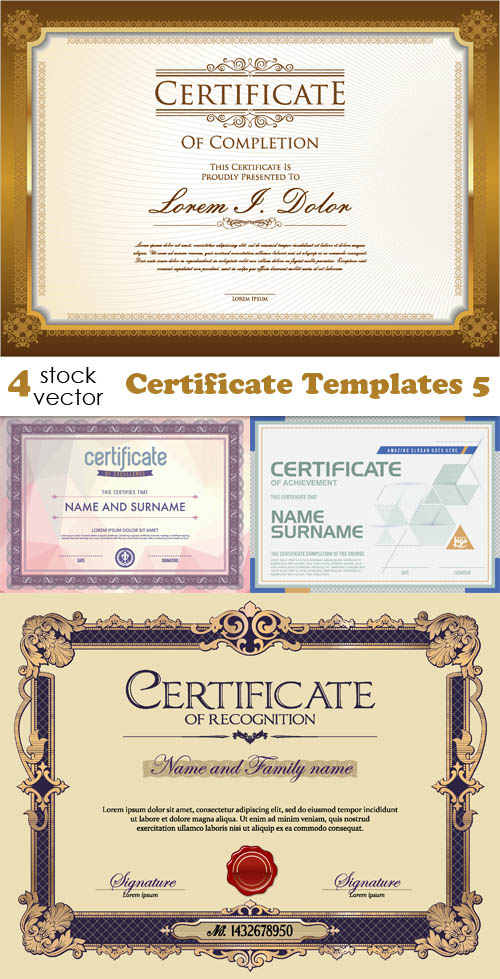 Vectors - Certificate Templates 5