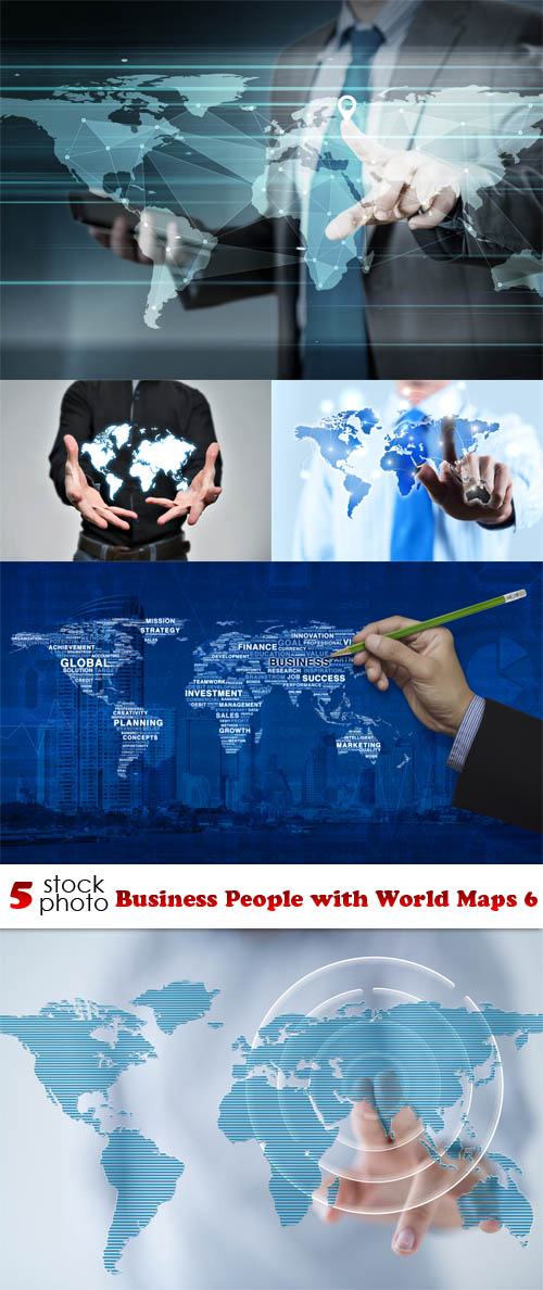 Photos - Business People with World Maps 6