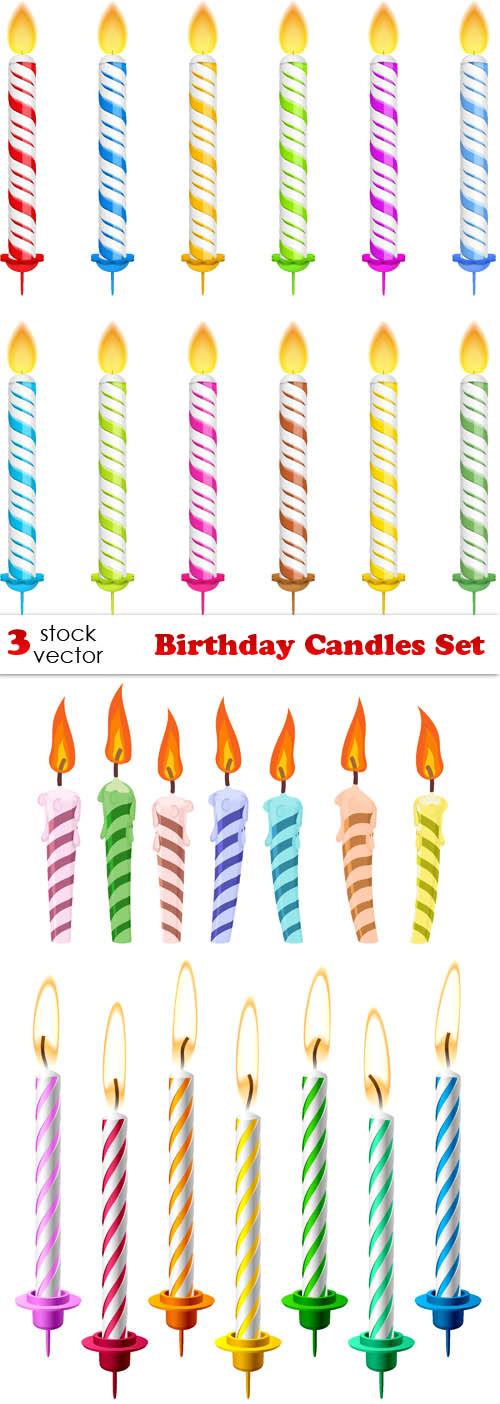 Vectors - Birthday Candles Set