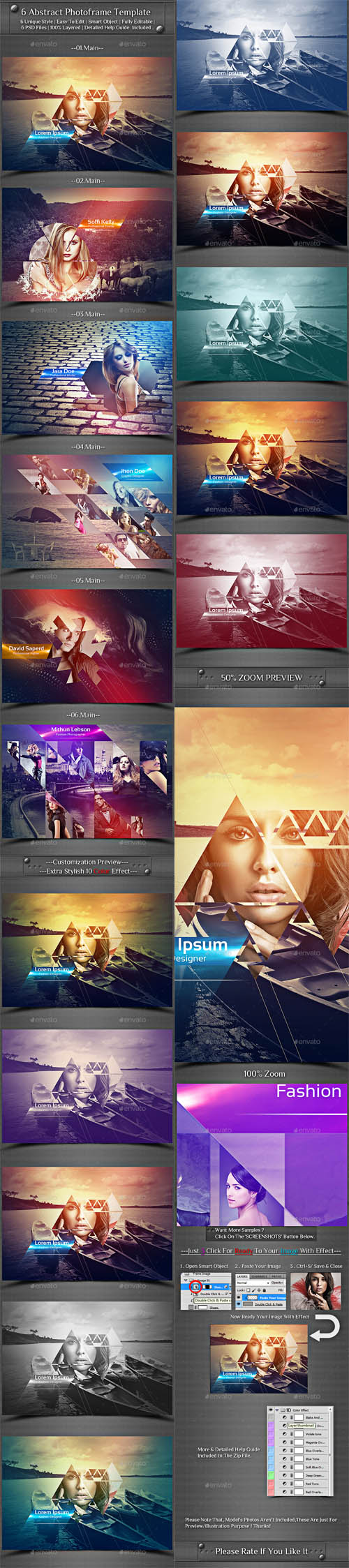 GraphicRiver - 6 Abstract Photoframe Template 14387308