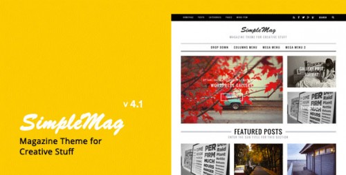 Nulled SimpleMag v4.1 - Magazine theme for creative stuff - WordPress Theme download