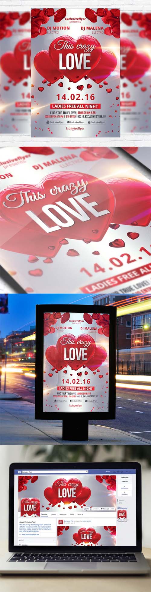 Flyer Template - This Crazy Love + Facebook Cover 5