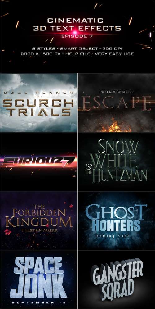 Cinematic Title Text Effects Vol 7 13454973