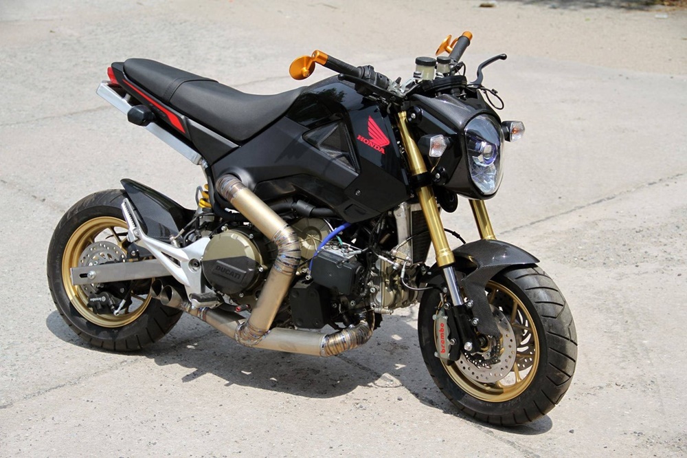 Минибайк Honda MSX  с мотором Ducati 1199 Panigale R