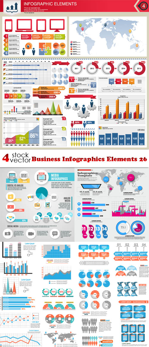 Vectors - Business Infographics Elements 26