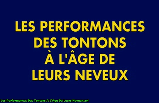 Les Performances Des Tontons A L'Age De Leurs Neveux (Jean-Claude Roy) [1978 ., Compilation, Anal, Facial, VHSRip]