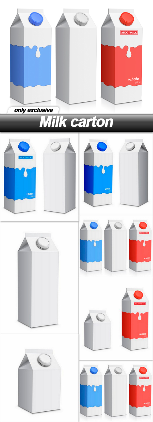 Milk carton - 7 EPS