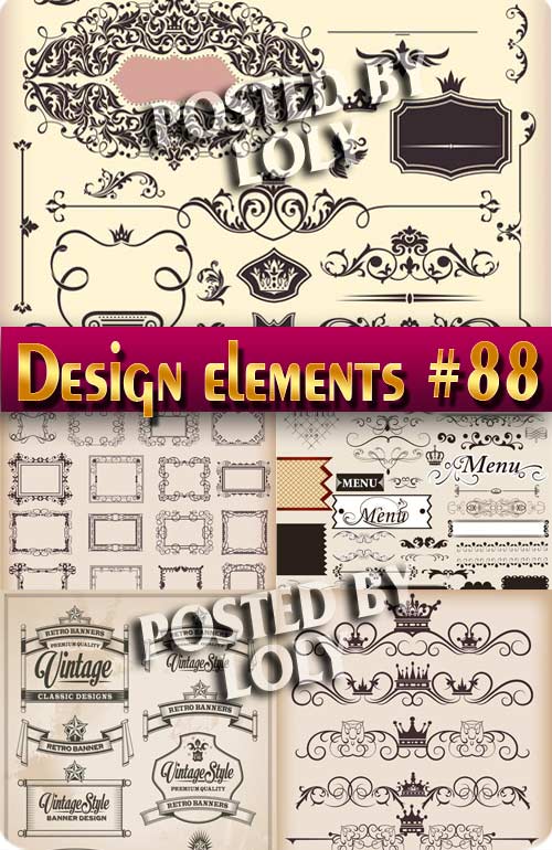 Элементы Дизайна #88 - Векторный клипарт