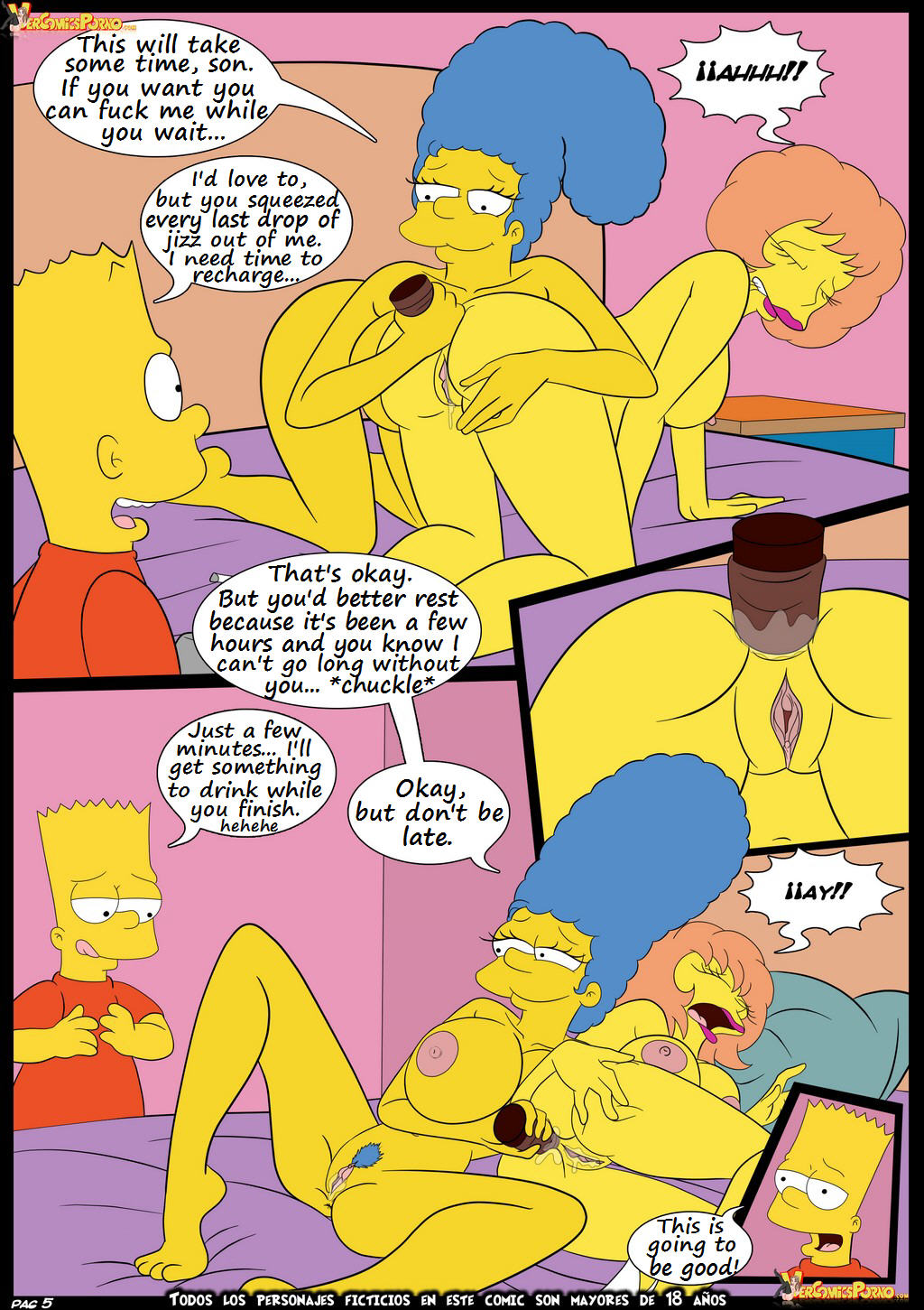 New Sexy Comic The Simpsons Old Habits Part La Seduccion English By Croc Upcomics