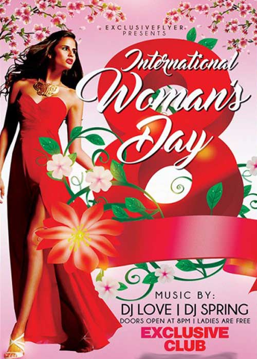 Womens Day Celebration Premium Flyer Template + Facebook Cover
