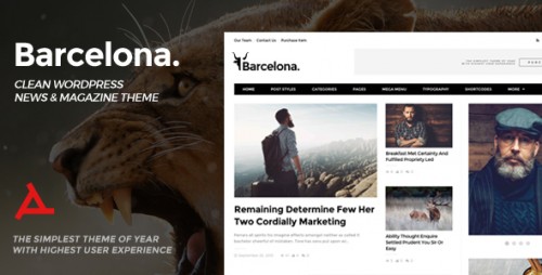[GET] Nulled Barcelona v1.2.0 - Clean News & Magazine WordPress Theme photo