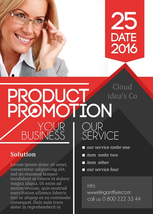 Promo PREMIUM Flyer PSD Template + Facebook Cover