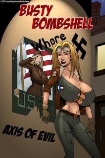 Busty Bombshell 2 Axis of Evil from superheroinecentral Comic