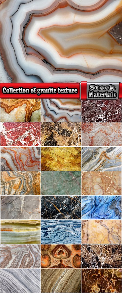 Collection of granite texture on stone background is 25 HQ Jpeg