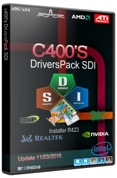 DriversPack Solution c400's Edition 11.03.2016 (x86/x64/RUS/ML)