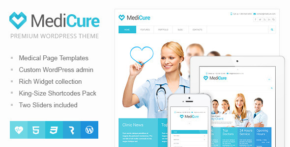 MediCure v1.4.1 - Health & Medical Wordpress Theme