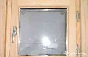 Банные окна со стеклопакетом из сосны или липы в наличии и на заказ