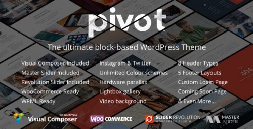 NULLED Pivot v1.4.14 - Responsive Multipurpose WordPress Theme visual