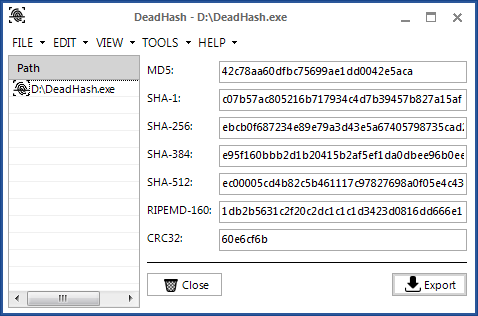 DeadHash 1.3.0.0 Portable