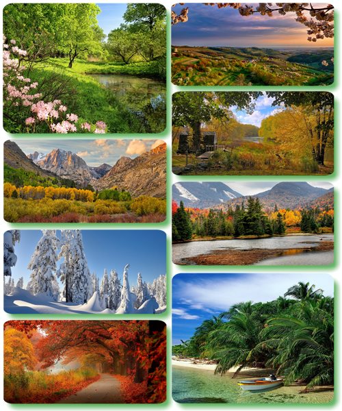 Живописные пейзажи - Обои с фото природы (альбом 183)