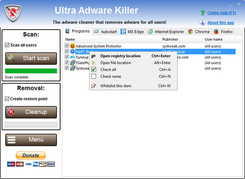 Ultra Adware Killer 5.5.0.0 Portable